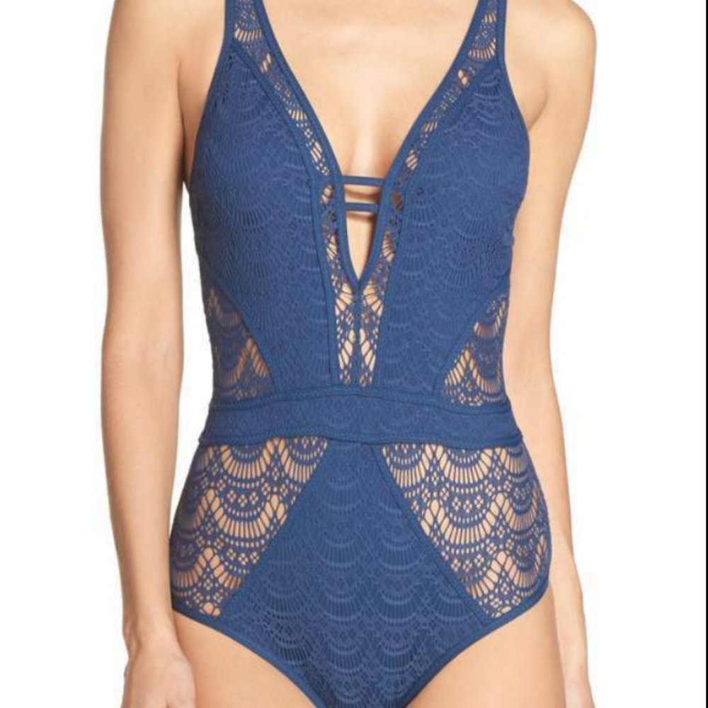 NWT Becca Show & Tell One Piece - Indigo - XS